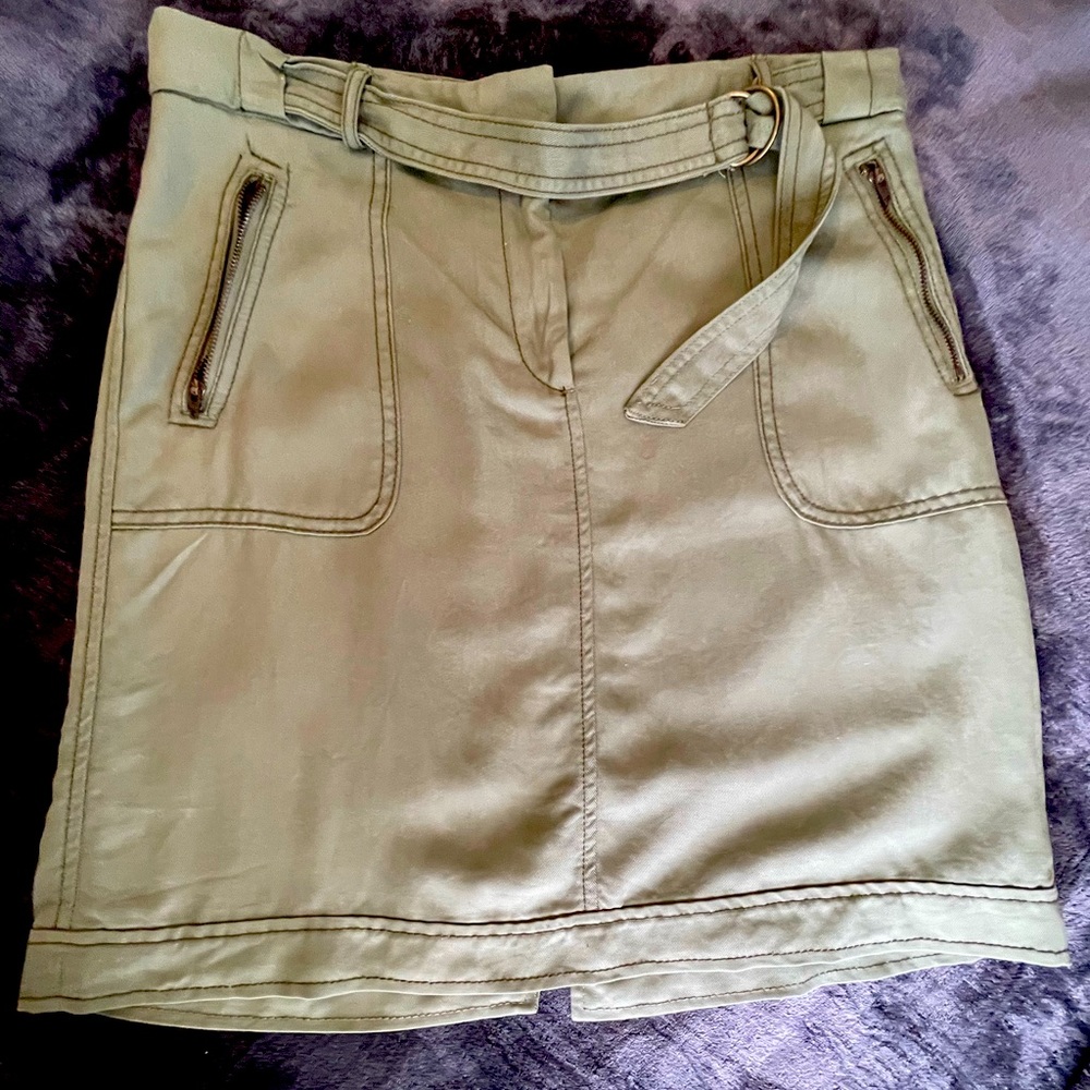 Loft Skirt, olive green, NWT, size 8